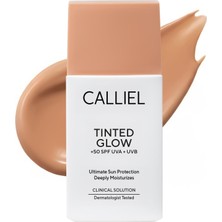 Aesco Calliel Günlük Renkli Likit Güneş Kremi Hafif Yapı Ton Eşitleyen Spf 50 – 02-50 ml