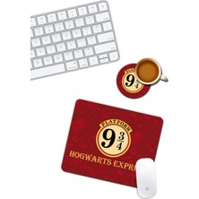Aesco Harry Potter Hogwarts Mouse Pad ve Bardak Altlığı Set