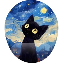 Aesco Van Gogh Kedi Bilek Destekli Mouse Pad
