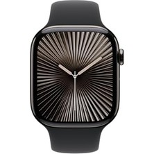 Aesco Apple Watch Band - Spor Kordon - 46 mm - Siyah - S/m