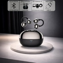 Aesco Mioji Air Buds 2 Kablosuz 5.4 Ios Android Windows Pc ve Tüm Telefonlar ile Uyumlu Bluetooth Kulaklık - Siyah