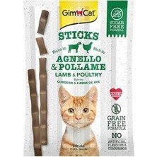 Bezos Sticks Kuzulu ve Tavuklu Tahılsız Kedi Ödül Çubukları 20 gr
