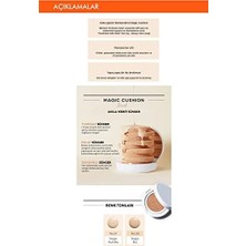 Aesco Aydınlık Görünüm Sunan SPF50+ Pa+++ Cushion Fondöten 15G Cushion Moist Up No.23 (Iç Yedek)