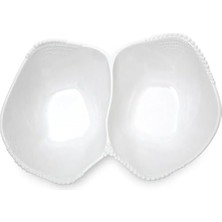 Aesco Maris Melamin 2 Bölmeli Beyaz Servis Kase 32.6X24.6X7.1 cm