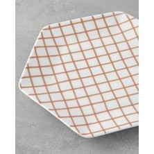 Aesco Cella Porselen Servis Tabağı 23 cm Turuncu
