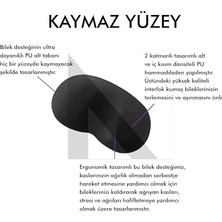 Aesco MP03 - Memory Mouse Bilek Destek Pedi | Yumuşak, Ergonomik, Fare Önü El Bileği Dinlendirme Pedi