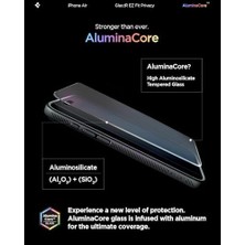 Aesco Air ile Uyumlu Hayalet Cam Ekran Koruyucu Aluminacore™ Iyonlaştırılmış Güçlendirilmiş Cam Teknolojisi Kolay Kurulum Glas.tr Ez Fit Privacy Hd (2 Adet) - AGL09862