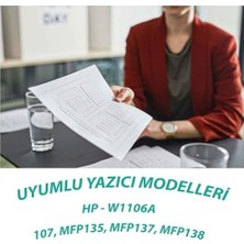 Aesco Ysy Mfp 135W 106A 107W 107A - 1000(1K) Sayfa Verimli 137,138 Muadil Toner