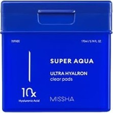 Aesco Peeling Etkili Nemlendirici Cilt Bakım Pedi Super Aqua Ultra Hyalron Clear Pads