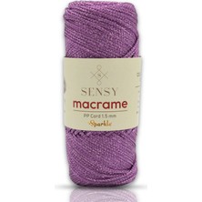 Sensy Simli Polyester 1,5 mm Makrome Ipi 100 gr Supla Ipi ve Çanta Ipi Polyester Ipliği