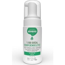 Aesco SIVENO%100 Doğal Yüz Temizleme Köpüğü Yağlı Ciltler Için Makyaj Siyah Nokta Sivilce Vegan 100 ml