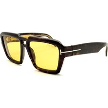 Tom Ford TF1202 52E Icon Navigator Dark Havana Kahverengi Unisex Güneş Gözlüğü