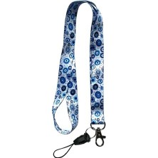 Aesco Nazar Boncuğu Boyun Ipi Telefon Askısı Lanyard