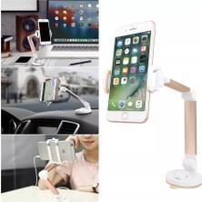 Aesco Telefon Standı – Masaüstü Ayarlanabilir, Katlanabilir, 360° Döner Tutucu Aparat – Video Izleme, Oyun, Zoom ve Online Ders Için