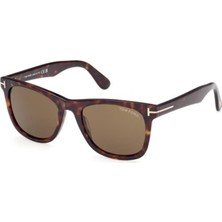 Tom Ford Kevyn TF1099 52J Dark Havana Kahverengi Camlı Kare Güneş Gözlüğü