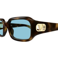 Valentino VG0016S 003 Havana Rectangular Kadın Gunes Gozlugu