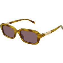 Gucci GG2152S 004 Havana Burgundy Rectangle Kadin Gunes Gozlugu