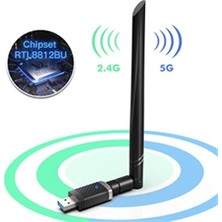 Aesco USB Wifi Pro Sinyal Yakınlaştırıcı Güçlendirici Adaptör Kart 1300 Mbps EP-AC1686