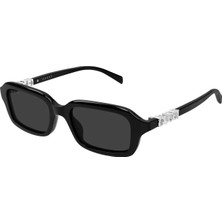 Gucci GG2152S 001 Black Grey Rectangle Kadin Gunes Gozlugu