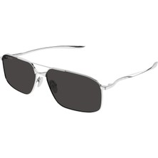 Balenciaga BB0492S 001 Erkek Güneş Gözlüğü Gümüş Metal
