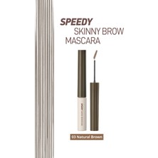 Renklendirici ve Sabitleyici Kaş Maskarası PERIPERA Speedy Skinny Brow Mascara 03 Natural