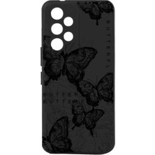 Aesco Galaxy A32 ile Uyumlu Uv Baskıya Uygun Telefon Kılıfı - Şeffaf Silikon, Dayanıklı, Renk Solmaz, Çizilmelere Karşı Koruma, Ultra Hafif, Cihazınıza Mükemmel Uyum (Butterflay2)