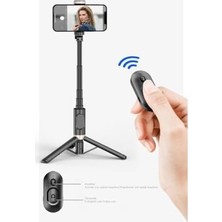 Aesco Selfie Stick Tripod – Kablosuz Bluetooth Uzaktan Kumandalı, 360° Döner Başlıklı, 215-730 mm Ayarlanabilir, Ios ve Android Uyumlu, Alüminyum Alaşımlı Hafif Taşınabilir Tripod | Q12