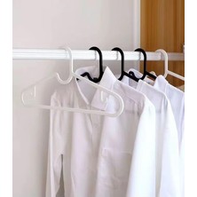 Aesco 20 Adet Slim Plastik Elbise Askısı, Gardrop Için Alan Tasarruflu Pantolon Gömlek Ceket Etek Askısı, Kıyafet Askısı, 38.5 cm x 18 cm (20, Siyah)