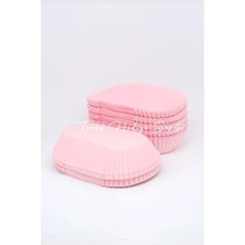 Aesco Takribi 200 Adet Büyük Boy Pembe Ekler Kağıdı 8.5x4 Cm, Baklava Sunumluk, Muffin Kek Kalıbı