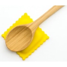 Aesco Spelt Ravioli Şeklinde Silikon Tezgah Üstü Kirli Kaşıklık Kaşık Altlığı