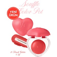 Yoğun Pigmentli Köpük Yapıda Kadife Bitişli Ruj & Allık DASIQUE Souffle Color Pot 19 Peach Gelato
