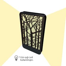 Aesco DECO-7004 LED Işıklı Ağaç Desenli Ahşap Dekor