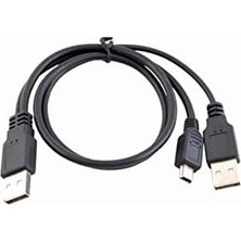 Aesco USB Y Giriş Mini 5 Pin HDD Hardisk Kamera Bağlantı Bağlantı 4529
