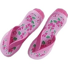 Aesco Plaj Havlu Mandalı, Pembe Çiçek Desenli, Güçlü Tutuşlu, Taşınabilir, 2'li Set