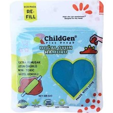 Aesco Doğal Oyun Hamuru - Mavi -Vakumlu Kartuş Paket - (Ecopack-Refill)