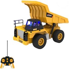 Aesco Uzaktan Kumandalı 40 Mhz Tam Fonksiyonlu Rc Iş Araçları LED Işıklı Kepçeleri, Damperi ve Vinç Hareketlidir (Kule Vinç-Kepçe-Bulldozer-Kamyon) (Kamyon)