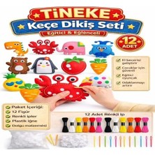 Aesco 12 Adet Çocuklar Için Kendin Yap Montessori Keçe Dikiş El Sanatları Seti 3 Yaş Üzeri Çocuklar Için