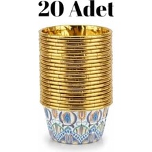 Aesco 20’li Karışık Renk Muffin Cupcake Kalıbı – Desenli, Fırına Dayanıklı Kağıt Muffin Kalıbı (7 Cm)