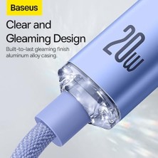 Aesco Crystal Shine 20W Type-C To Lightning Kablo 1.2m-Mor