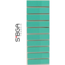 Sibga Tasarım Şeffaf Turkuaz Yeşil Renkli Postit Post-It Post It. Kitap Ayracı Ayraç Postit Sticker Not Kağıdı