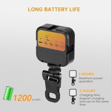 Aesco Ikili Set Dolgu Işık Canlı Yayın Için Mini Yüksek Parlaklık Dolgu Işığı Selfie Işık Paneli, Kıskaçlı Telefon ve Notebook Tutucu, Youtuber Yayıncı Işığı Ay-49 (Ay-49 - Işık)