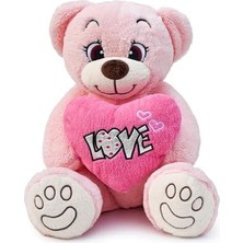 Aesco Pembe Love Kalpli Hollywood Pelüş Sevimli Ayıcık,doldurulabilir Oyuncak,love Kalpli,aşık Ayıcık,sevgilier Günü Ayı,kawaii,