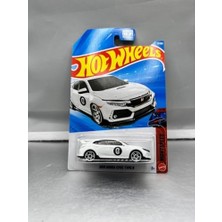 Aesco 2018 Honda Civic Type R Uzun Kart Nightspeed Serisi, 3/10, Koleksiyon Parçası, Beyaz Oyuncak Araba
