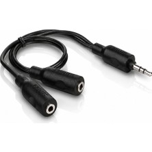 Philips SWA2151W/10 3.5mm Kulaklık Çoklayıcı Y Splitter Adaptör 1 Erkek - 2 Dişi Ses Dönüştürücü