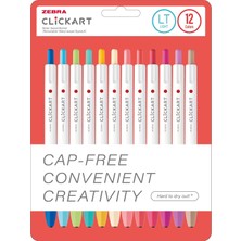 Aesco Zebra Clıckart Market Pen Lt 12 Lı Set
