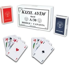 Aesco Oyun Kağıdı Kızıl Ay/30, Bridge Canasta Kağıdı