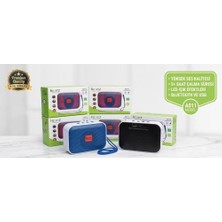 aesco bluetooth hoparlör speaker led ışıklı usb ve hafıza kartı destekli telefon standlı taşınabilir tam bir  performans ürünü kaybetseniz üzülmeyeceğiniz hediyelik ürün (ön panel mavi)
