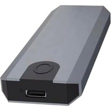 Aesco M.2 Nvme Usb3.1 Tip-C Gen2 10GBPS, Type-C Nvme+Ngff Adaptörü, Gri Alüminyum, Taşınabilir Katı Hal Sürücü Kasası, Laptop ve MacBook Için