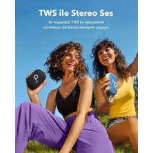 Aesco Soundcore By , Select 4 Go, 20 Saat Ultra Oynatma Süresi, 5W Güçlü Ses, IP67 Tam Koruma ve Yüzerlik, Hafiflik ve Kayış Tasarım, Her Yere Taşıması Kolay, Kablosuz Stereo Eşleştirme (Tws), Siyah