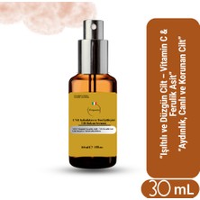 Cinquanta C Vit Aydınlatıcı ve Ton Eşitleyici Cilt Bakım Serumu 30 ml – %10 C Vitamini (Ascorbic Acid) + %0,5 Ferulik Asit | Leke Karşıtı ve Antioksidan Bakım
